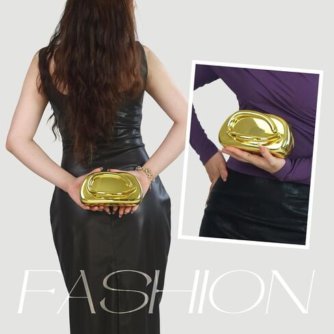 محفظة مخلب الأكريليك للنساء ، فريدة من نوعها المعدنية المعدنية مقبض حقيبة مسائية لحفل حفل زفاف رسمي in Kuwait