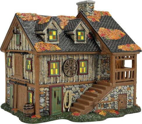 Department 56 Snow Village Halloween Sleepy Hollow Stables Lit Building, 8.58 Inch, Multicolor in Saudi Arabia