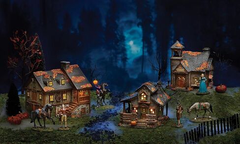 Department 56 Snow Village Halloween Sleepy Hollow Stables Lit Building, 8.58 Inch, Multicolor in Saudi Arabia