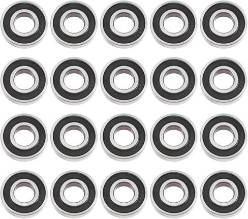 20PCS 6203-RS Ball Bearing Kit - Bearing Steel and Double Rubber Sealed Miniature Deep Groove Ball Bearing Kit Set (17X40X1 in Saudi Arabia