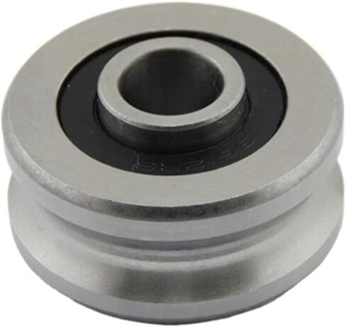 20pcs/50pcs SG20 6x24x11mm U Groove Roller Bearing Roller Wheel Pulley Ball Bearing Guide Track 6 * 24 * 11mm(50pcs) in Saudi Arabia