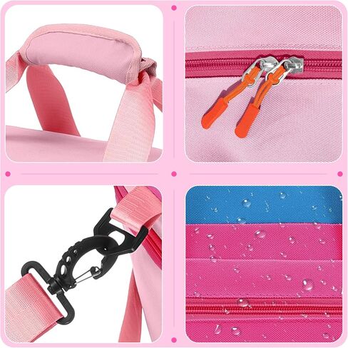 Woomada Kids Travel Duffle Bag مع مقصورة الأحذية والجيب الرطب المثالي للمدرسة والرياضة والرحلات بين عشية وضحاها (وردي) in Kuwait