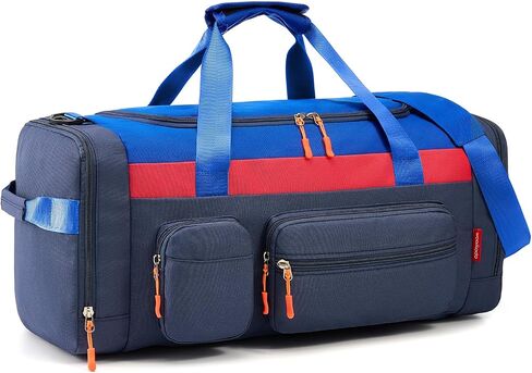 Woomada Kids Travel Duffle Bag مع مقصورة الأحذية والجيب الرطب المثالي للمدرسة والرياضة والرحلات بين عشية وضحاها (وردي) in Kuwait