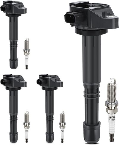 UF712 Ignition Coil & 93501 Double Iridium Spark Plug For 2013-2017 Honda Accord,2015-2019 CR-V /2015-2017 Acura TLX,2016-2020 Acura ILX L4 2.4L Replaces# GN10732, C-867, 305205A2A01, 36-8259 in Saudi Arabia