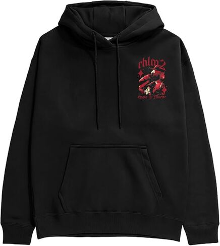 Anuel AA unisex-adult Anuel Aa Official Merch Rhlm2 Tour Black Dateback Hoodie in Saudi Arabia