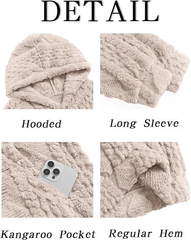 Runcati Mens غامض Sherpa Hoodie Pullover Sweatshirts طويلة الأكمام الأمامية الجيب الخريف الشتاء محرك الملابس المحكم in Saudi Arabia