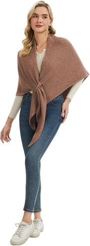 Triangle Shawl Wraps For Women Soft Knitted Pashmina Shawls Wrap in Saudi Arabia