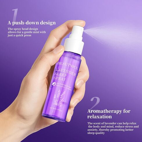 Lavender Sleep Spray - Natural Chemical-Free Sleep Aid | 50ml Calming Pillow Mist for Relaxation & Better Sleep in Saudi Arabia