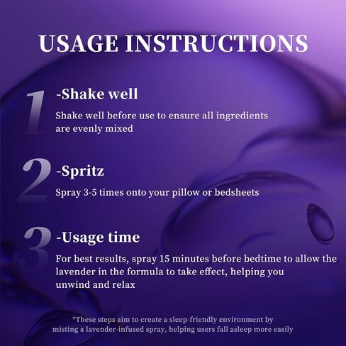 Lavender Sleep Spray - Natural Chemical-Free Sleep Aid | 50ml Calming Pillow Mist for Relaxation & Better Sleep in Saudi Arabia