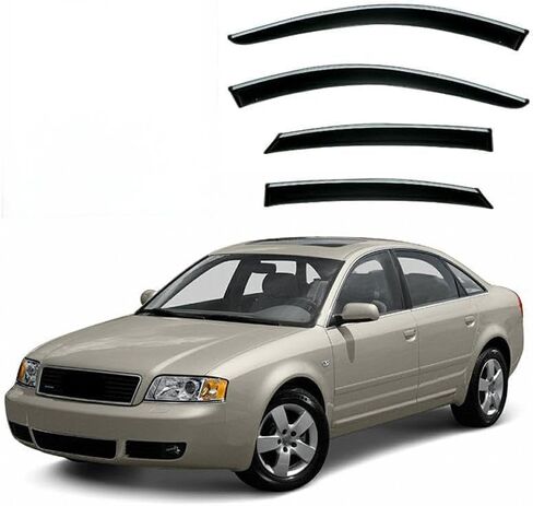 Car Wind deflectors Car Wind Deflectors for A6 MK2-C5 1997-2003, Deflector Shield Side Window Sun Rain Guards Visor Stick-on Fitment in Saudi Arabia