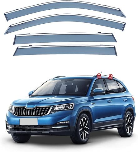 Car Wind deflectors Car Wind Deflectors for Kamiq 2018 2019 2020 2021 2022 2023, Deflector Shield Side Window Sun Rain Guards Visor Stick-on Fitment in Saudi Arabia