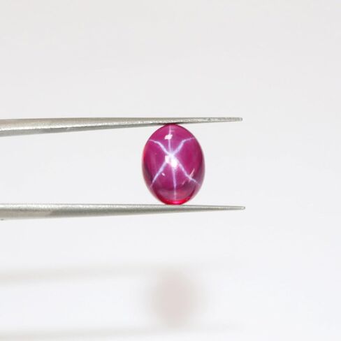 Natural Red Ruby 6 Rays Stone 5.85 Ct. Oval Oval Cabochon Star Ruby Loose Gemstone BP-902 in Saudi Arabia