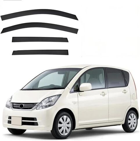 Car Wind deflectors Car Wind Deflectors for Move MK5-LA100S 2011-2014, Deflector Shield Side Window Sun Rain Guards Visor Stick-on Fitment in Saudi Arabia