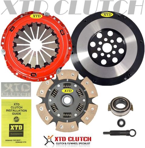 XTD STAGE 3 RACING CLUTCH & FLYWHEEL KIT compatible with Toyota Celica GT-S Corolla XR-S Matrix XR-S Wagon Pontiac Vibe GT Wagon 1.8L 4cyl DOHC; 2ZZ-GE, 6 speed) in Saudi Arabia