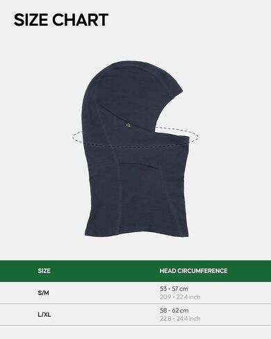 التحمل الدنماركي 100 ٪ Merino Wool Balaclava ، Snood خفيفة الوزن للطقس البارد ، للرجال والنساء ، للجنسين in Saudi Arabia