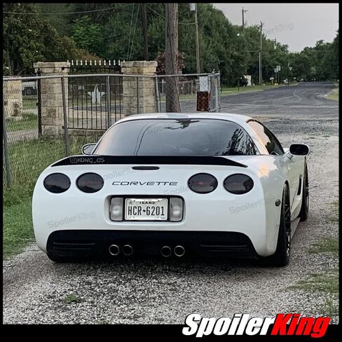 SpoilerKing Duckbill Trunk Spoiler Compatible with Chevy Corvette C5 1997-2004 (380P) Black in Saudi Arabia
