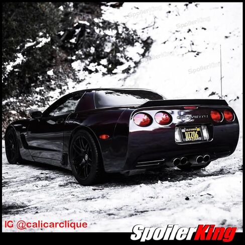 SpoilerKing Duckbill Trunk Spoiler Compatible with Chevy Corvette C5 1997-2004 (380P) Black in Saudi Arabia