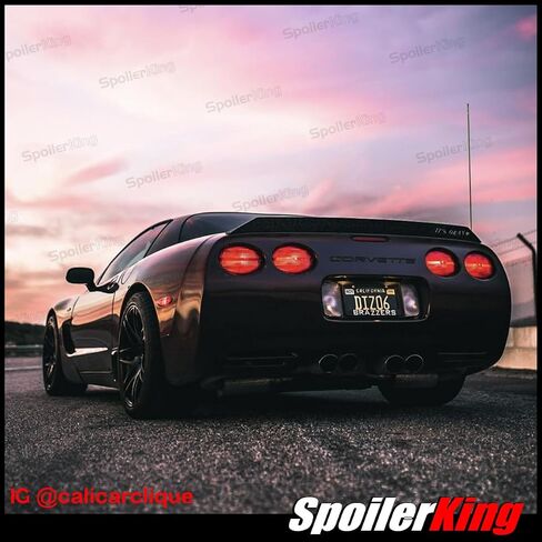 SpoilerKing Duckbill Trunk Spoiler Compatible with Chevy Corvette C5 1997-2004 (380P) Black in Saudi Arabia