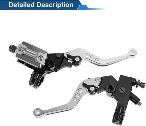 Motoforti Short Brake Clutch Levers for Honda for Kawasaki for Suzuki for Yamaha Adjustable Motorcycle Handlebar Brake Lever Aluminum Alloy Solid Black in Saudi Arabia
