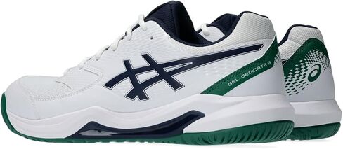 حذاء التنس GEL-DEDICATE 8 للرجال من ASICS، مقاس 11، أسود/أزرق تونا in Saudi Arabia