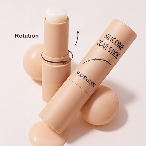 Scar Solutions Silicone Scar Stick,60% Silicone for Face and Body, Stick Applicator Manual Massage Suitable 2PCS in Saudi Arabia