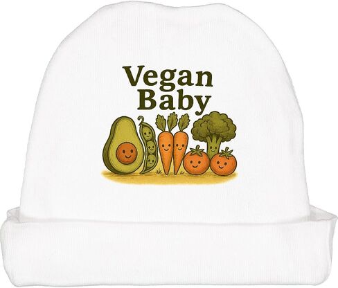 inktastic Vegan Baby Cute Vegetable Friends Baby Beanie Hat in Saudi Arabia