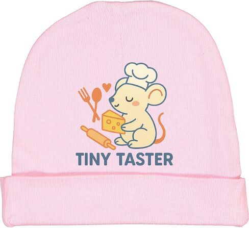 inktastic Tiny Taster Chef Mouse with Cheese Baby Beanie Hat in Saudi Arabia