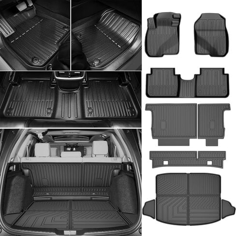 بطانة الشحن الأصلية 2018-2024 Odyssey لسجادة صندوق السيارة Honda Odyssey - IKABEVEM مخصصة تناسب TPE لجميع الأحوال الجوية - بطانة صندوق السيارة شديدة التحمل غير قابلة للانزلاق خلف مقاعد الصف الثالث لسيارة Honda Odyssey in Kuwait