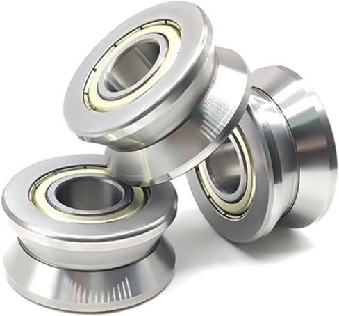 2PCS LV202-41ZZ 15x41x20 mm V Groove Guide Roller Bearing Bearings LV202-41Z ZZ Traces Walking Guide Rail Bearings in Saudi Arabia