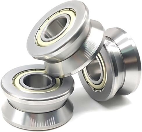 2PCS LV201-14ZZ 12x39.9x18mm V Groove Guide Bearings ABEC-7 in Saudi Arabia