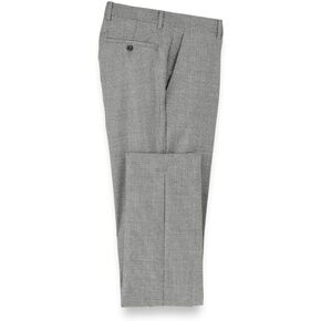 Paul Fredrick Men's Wool Flannel Houndstooth Flat Front Pants in Kuwait