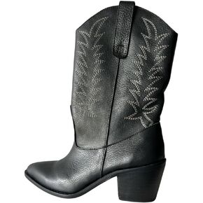 VEGAS – Women’s Western Cowboy Boots, 100% Genuine Argentine Leather, Handmade, High Calf, Black & Brown in Saudi Arabia