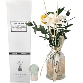 زهور مجففة من القصب من العطر المنزلي ، ناشر الحمام مع العصي ، 3.38oz الزيت الأساسي الياسمين ، لافندر معطرة ، للمنزل ، رائحة المكتب in Kuwait