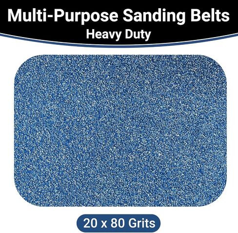 3x21 Inch Sanding Belts 30 Pcs (3 Grit, 10 Each of 80, 120, 150 Grits) Heavy Duty Belt Sander Zirconia Belt Sander Paper for Wood, Metal, Stainless Steel, Automotive, and Furniture in Saudi Arabia