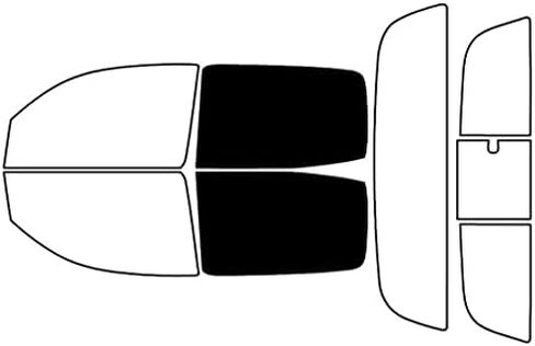 Rvinyl Window Tint Kit Compatible with Toyota Tacoma 2005-2015 4 Door - Black 5% - Single Ply No Bubble Film - Do it Yourself Vehicle Complete Precut Kit in Saudi Arabia