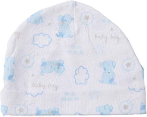 Newborn Baby Soft Cotton Organic Cap and Mitten Set Sunny Hatsfor Hospital Baby Boy and Girl(0-6 Months) White in Kuwait