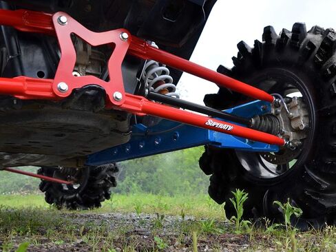 SuperATV Heavy Extended Duty Rear Trailing Arms for Polaris RZR XP Turbo/XP 4 Turbo (2016+) | Red in Saudi Arabia