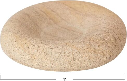 Creative Co-Op Sandstone Organic Shaped Incense Holder, Natural Color in Saudi Arabia