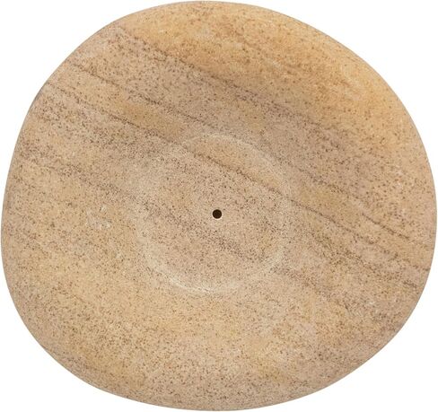 Creative Co-Op Sandstone Organic Shaped Incense Holder, Natural Color in Saudi Arabia