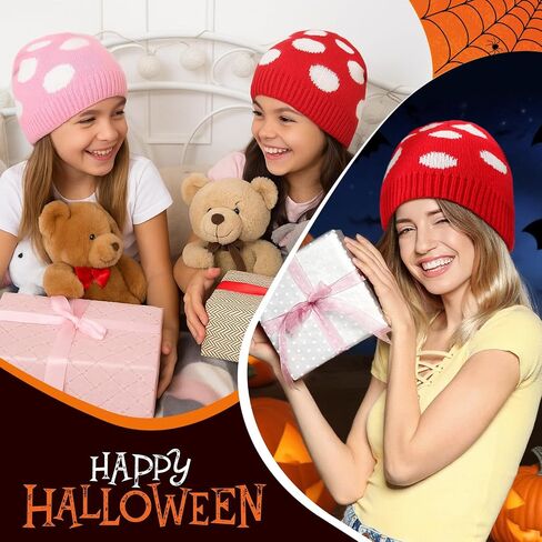 3 أجهزة كمبيوتر مركبة فطر القبعة هالوين ملحق ملحق لطيف ريد أبيض وردي موقعة لديكور مصنع Cosplay in Saudi Arabia