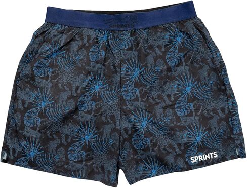 Sprints Mens 2-in-1 Running Shorts, 5 inch Quick Dry Athletic Shorts w/Pockets, Breathable, 4-Way Stretch for Gym & Workout in Kuwait