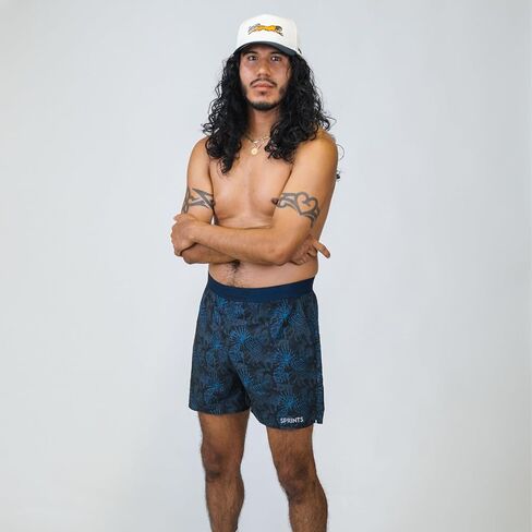 Sprints Mens 2-in-1 Running Shorts, 5 inch Quick Dry Athletic Shorts w/Pockets, Breathable, 4-Way Stretch for Gym & Workout in Kuwait