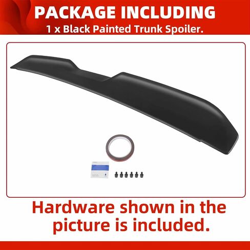 ECOTRIC Rear Trunk Spoiler Wing Compatible with 2008-2017 Dodge Challenger Coupe SRT SXT GT Demon Style in Saudi Arabia