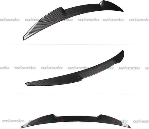 Rear Spoiler Compatible with 2018-2024 Kia Stinger, Trunk Exterior Duckbill High Kick Tail Deck Lid Wing Lip Splitter 2018 2019 2020 2021 2022 2023 2024 (Glossy Black) in Saudi Arabia