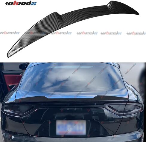 Rear Spoiler Compatible with 2018-2024 Kia Stinger, Trunk Exterior Duckbill High Kick Tail Deck Lid Wing Lip Splitter 2018 2019 2020 2021 2022 2023 2024 (Glossy Black) in Saudi Arabia