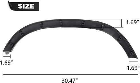 PIT66 Fender Wheel Flare Trim Molding Rear Left Compatible with Chevy Trax LTZ 2013-2016/ Trax Premier 2017-2020/ Trax LS LT 2013-2022 95298241, GM1790123 in Saudi Arabia