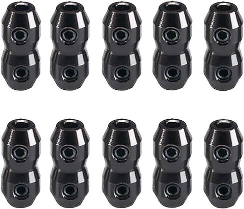 10 Pack Go Kart Throttle Cable Clamp with Double Screw Bullet Type for Kart Racer Parts & Accessories (Silver) in Kuwait