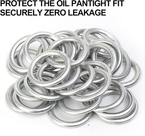 15pcs Car Oil Pan Drain Gasket Drainage Bolt Pad Iron Oil Drain Plug Gasket Replaceable Accessories for Volkswagen Audi in Saudi Arabia