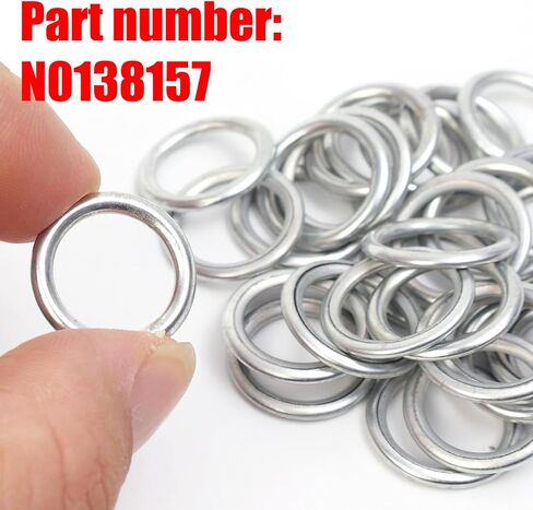 15pcs Car Oil Pan Drain Gasket Drainage Bolt Pad Iron Oil Drain Plug Gasket Replaceable Accessories for Volkswagen Audi in Saudi Arabia