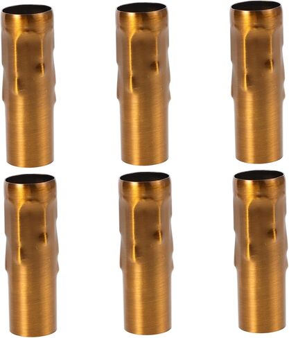 6pcs أنيقة مصباح الذهب حامل الأكمام قطع الغيار البديل الثريا حبات قطرة كريستال المسيل للدموع للمنزل in Saudi Arabia